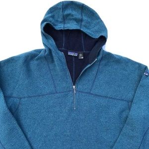 Vintage Patagonia Wool Quarter Zip Hoodie Jacket
